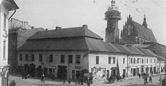 (#92) ulica Krakowska i fragment Placu Wolnica, widoczny kościół Bożego Ciała