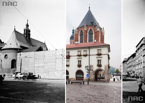 (#32) Mały Rynek, widoczna Wikarówka kościoła Mariackiego